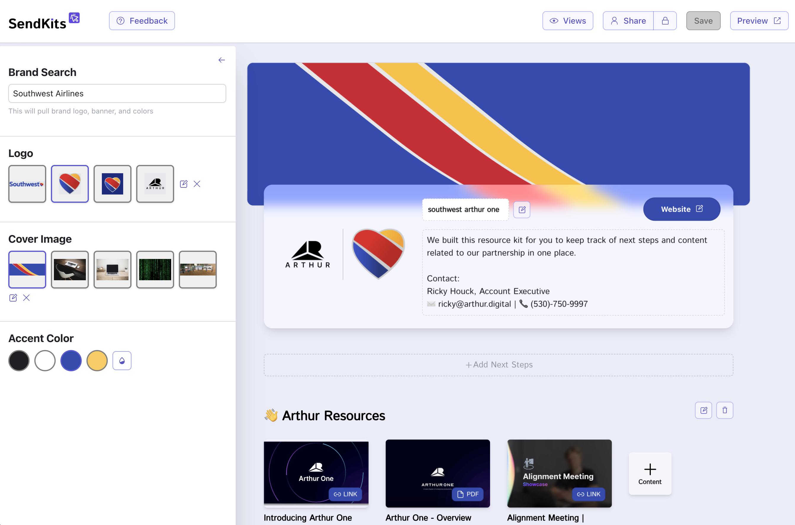 Screenshot of Kit Builder